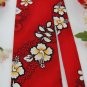 PACIFIC LEGEND RED WHITE FLORAL COTTON Neck Tie Men Designer Tie EUC