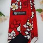 PACIFIC LEGEND RED WHITE FLORAL COTTON Neck Tie Men Designer Tie EUC