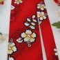 PACIFIC LEGEND RED WHITE FLORAL COTTON Neck Tie Men Designer Tie EUC