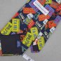 Perry Ellis Portfolio Silk Men State License  Neck Tie Men Designer Tie EUC