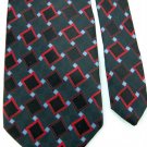 GIORGIO BRUTINI BLACK RED GRAY DIAMOND MEN NECK TIE Men Designer Tie EUC