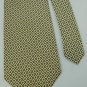 CLAYBROOKE STRIPE YELLOW BLUE SILK MEN NECK TIE Men Designer Tie EUC