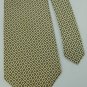 CLAYBROOKE STRIPE YELLOW BLUE SILK MEN NECK TIE Men Designer Tie EUC