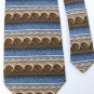 #1A MAZZANO SANDWASHED TAN SkyBlue GRAY STRIPE TIE NECKTIE