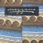 #1A MAZZANO SANDWASHED TAN SkyBlue GRAY STRIPE TIE NECKTIE