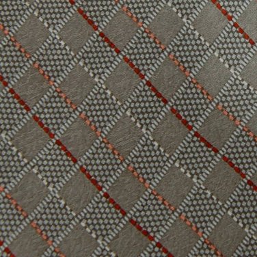 PIERRE CARDIN STRIPES SILVER ORANGE PINK MEN NECK TIE Men Designer Tie EUC