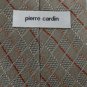 PIERRE CARDIN STRIPES SILVER ORANGE PINK MEN NECK TIE Men Designer Tie EUC