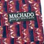 #1A GEORGE MACHADO MAROON NavyBlue ART DECO MEN NECK TIE