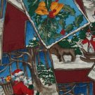 #1A FERRELL REED CHRISTMAS PATCHES RED BLUE MEN NECK TIE