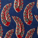 PULSE FEATHERS BLUE RED GREEN SILK TIE NECK TIE Men Designer Tie EUC