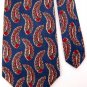 PULSE FEATHERS BLUE RED GREEN SILK TIE NECK TIE Men Designer Tie EUC