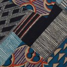 STRUCTURE PATCHES BLK ORANGE GRAY SILK MEN NECK TIE Men Designer Tie EUC