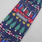 Kenneth Roberts Christmas Holiday Tree Ornament Neck Tie Men Designer Tie EUC