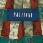 #1A PATTINNI RECTANGLES TEAL RED BEIGE SILK TIE NECKTIE Mens