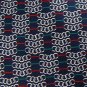 #1A New LUCA FRANZINI ITALY WHITE NavyBlue CHAIN NECK TIE