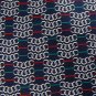 #1A New LUCA FRANZINI ITALY WHITE NavyBlue CHAIN NECK TIE