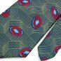 RETRO BLACK TAN MAROON SILK NECKTIE TIE Men Designer Tie EUC