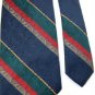 #1A WINDRIDGE NARROW JACQUARD STRIPE NAVY RED MEN NECK TIE