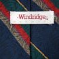 #1A WINDRIDGE NARROW JACQUARD STRIPE NAVY RED MEN NECK TIE