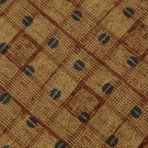 #1A KENNETH COLE CHECKERED GOLD BLACK BROWN MEN NECK TIE