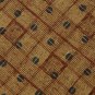 #1A KENNETH COLE CHECKERED GOLD BLACK BROWN MEN NECK TIE