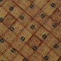 #1A KENNETH COLE CHECKERED GOLD BLACK BROWN MEN NECK TIE