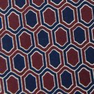 ROUNDTREE  YORKE MAROON NAVY SILK MEN NECK TIE Men Designer Tie EUC