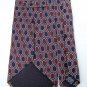 ROUNDTREE  YORKE MAROON NAVY SILK MEN NECK TIE Men Designer Tie EUC