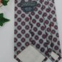 #1A Vintage Lord Taylors Gray Red Floral Silk Narrow Neck Tie