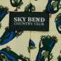 SKY BEND COUNTRY CLUB GOLF YELLOW GREEN NECK TIE Men Designer Tie EUC