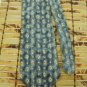 #1A PRESWICK & MOORE NECKTIE OVAL SQUARE GRAY GOLD SILK NECK TIE