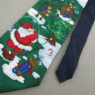 New Yule Greeting Christmas Tree Reindeer Holiday Snowman MensNeck Tie Lot#A
