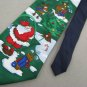 New Yule Greeting Christmas Tree Reindeer Holiday Snowman MensNeck Tie Lot#A