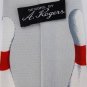 New A. ROGERS BOWELING PINS RED POLYESTER MEN NECK TIE Men Designer Tie EUC