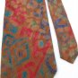 New ALFANI CHEETAH PRINT BROWN RED BLUE MEN NECK TIE Men Designer Tie EUC