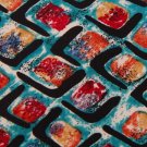 ALLYN SAINT GEORGE TEAL RED ORANGE SILK NECK TIE Men Designer Tie EUC