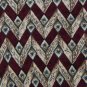 CLAIBORNE ZIGZAGS MAROON TAN BROWN SILK MENS NECK TIE Men Designer Tie EUC