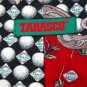 #1A TABASCO LOGO GOLF BALLS RED BLACK SILK MEN NECK TIE