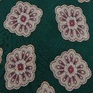 LANDS END GREEN BEIGE PINK DIAMOND NARROW Men Neck Tie Men Designer Tie EUC