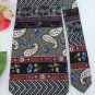 ADOLFO GRAY Navy Blue RED PAISLEY STRIPE Men Neck Tie Men Designer EUC