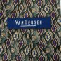 New VAN HEUSEN DIAMONDS GREEN RED BLUE MEN NECK TIE Men Designer Tie EUC