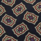 LANDS END BLACK YELLOW GREEN RED SILK MEN NECK TIE  Men Designer Tie EUC