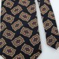 LANDS END BLACK YELLOW GREEN RED SILK MEN NECK TIE  Men Designer Tie EUC