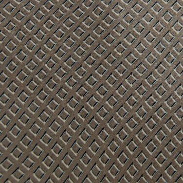 NEO BILL BLASS SQUARES TAN GREY SILK MEN NECK TIE Men Designer Tie EUC