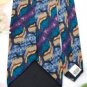 #1A J GARCIA PURPLE GREEN BLUE ABSTRACT SILK Men Neck Tie