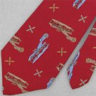 Vtg Rare Wright Brothers Aviation Airplane Wide Fat Texture 70s Neck Tie #V-4