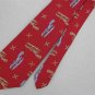 Vtg Rare Wright Brothers Aviation Airplane Wide Fat Texture 70s Neck Tie #V-4