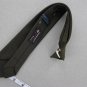 Snapper Fleur de Lis Dark Brn Clipon Clip-On 1950 50s Skinny Short Neck Tie #V-4