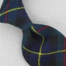 Vtg Britches Great Outdoors Grn Blue 60s Wool Plaid Tartan Neck Tie #WV-132 EVC