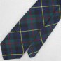 Vtg Britches Great Outdoors Grn Blue 60s Wool Plaid Tartan Neck Tie #WV-132 EVC